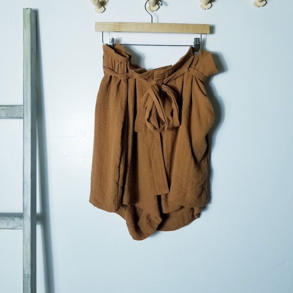 A NEW DAY PAPERBAG SHORTS BURNT ORANGISH BROWN SIZE 2X